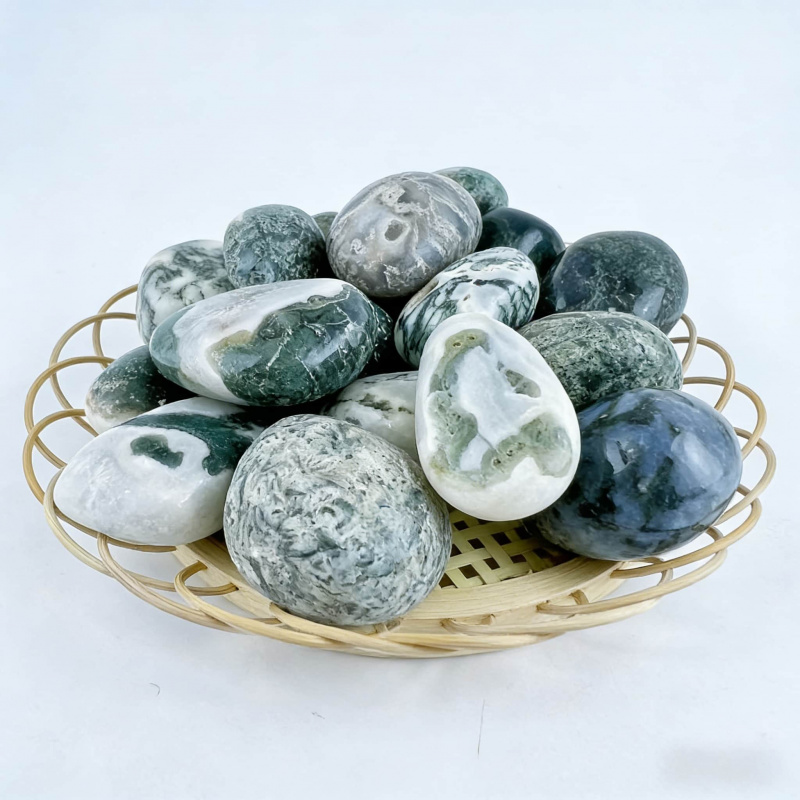 Natural Moss Agate Crushed Sto - Echeveria Succulent recensione e prezzo