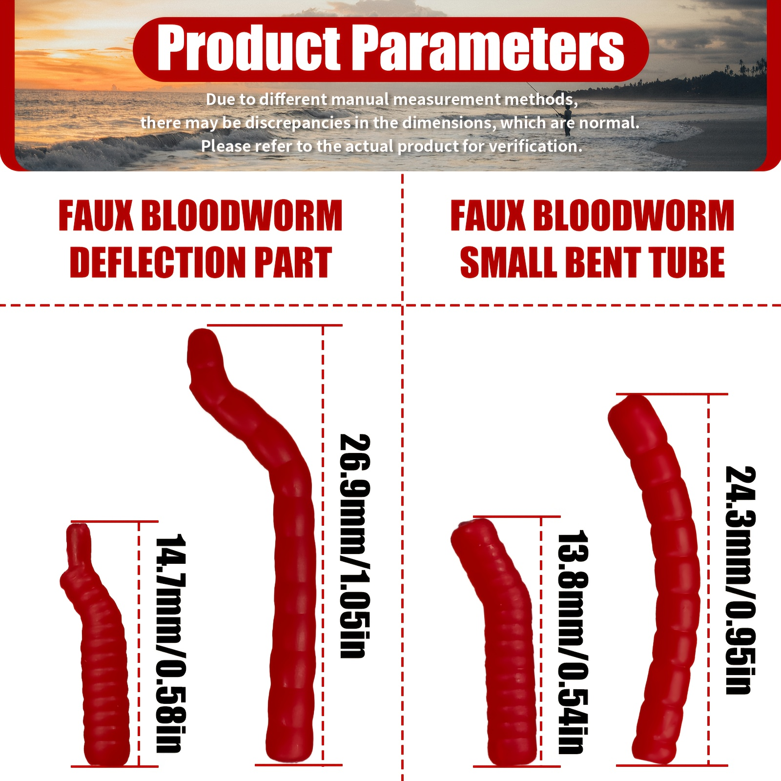 Red Artificial Bloodworm Hook  - Aglaonema Red recensione e prezzo
