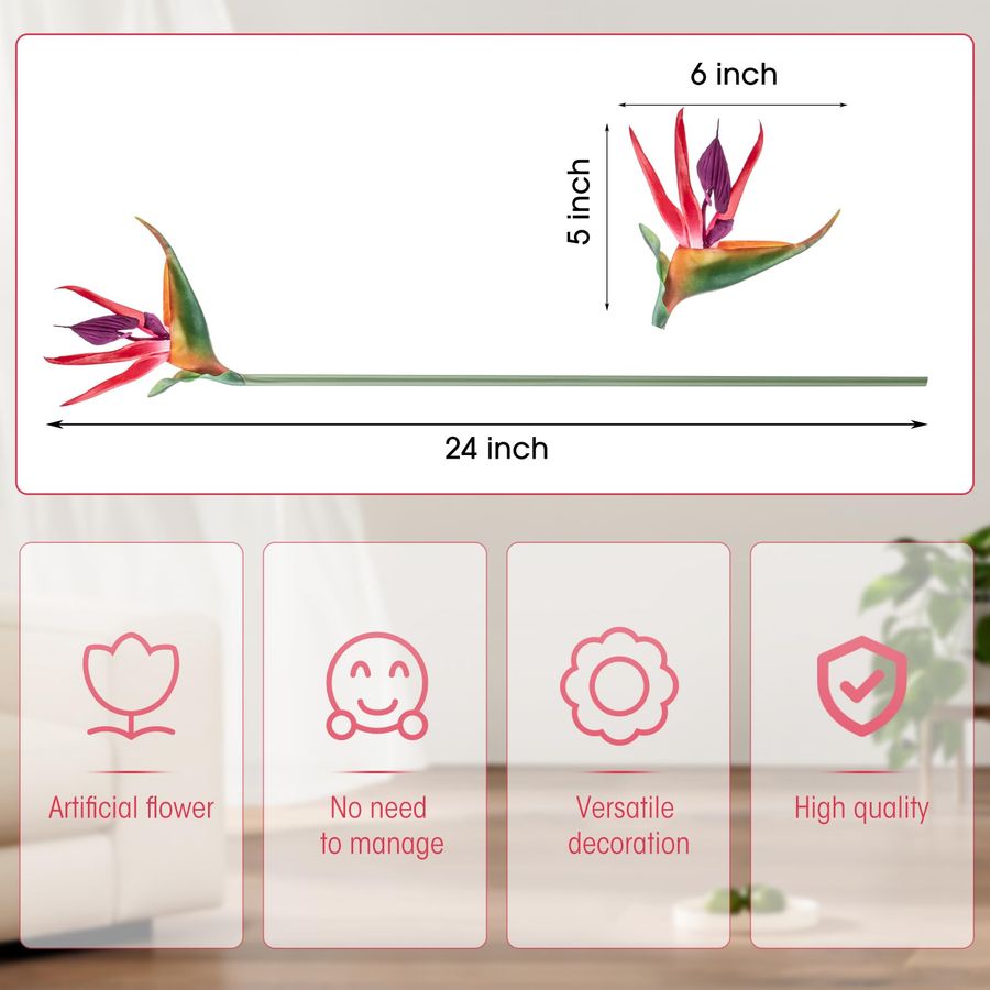12 Pcs Bird of Paradise Artifi - Bird Paradise Strelitzia recensione e prezzo