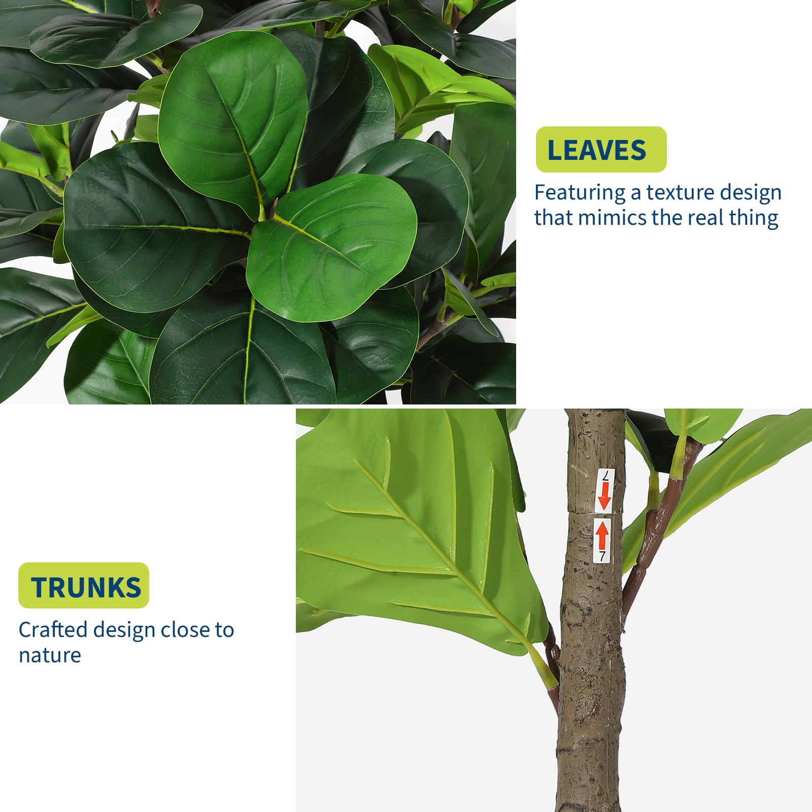 Artificial Fiddle Leaf Fig Tre - Ficus Lyrata Tree recensione e prezzo