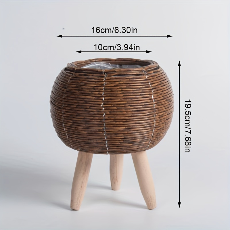 Charming Rustic Rattan Planter - Aloe Vera Pot recensione e prezzo