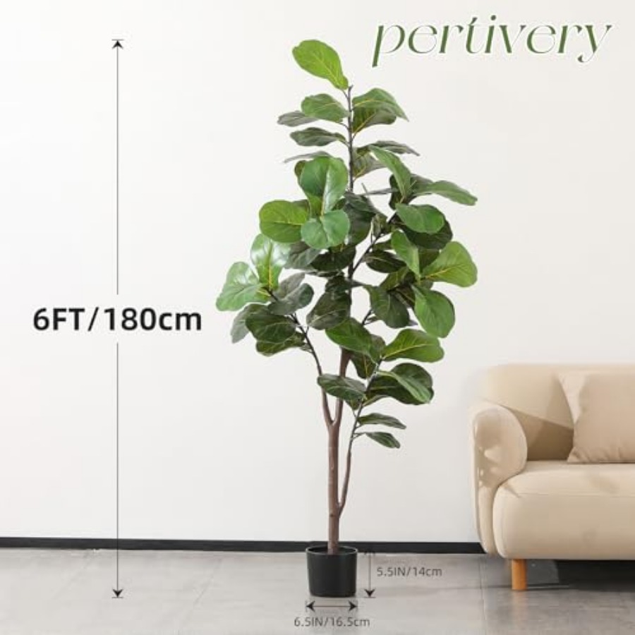 Artificial Fiddle Leaf Fig Tre - Ficus Lyrata Tree recensione e prezzo