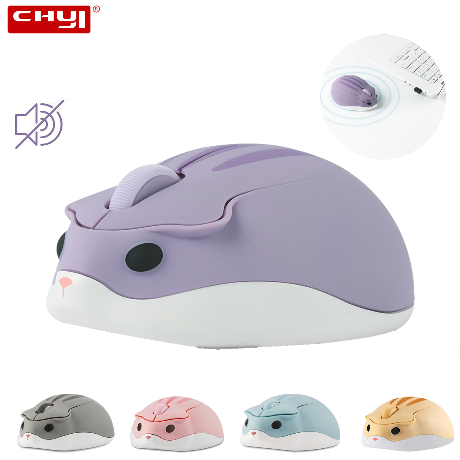 2.4G Wireless Mouse Purple Ham - Tradescantia Purple recensione e prezzo