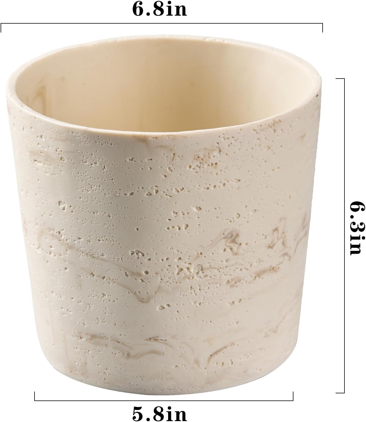 7 Inch Natural Travertine Text - Aloe Vera Pot recensione e prezzo