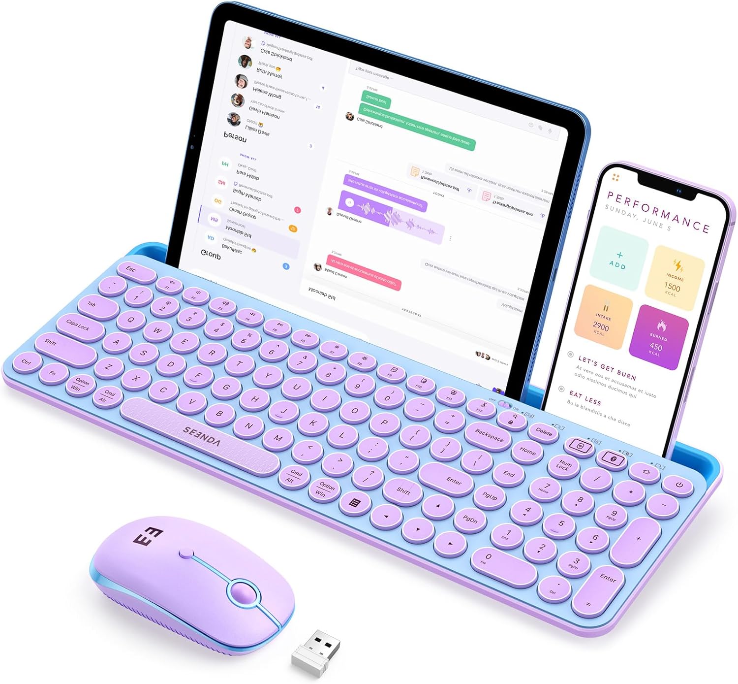 Wireless Keyboard and Mouse Co - Tradescantia Purple recensione e prezzo