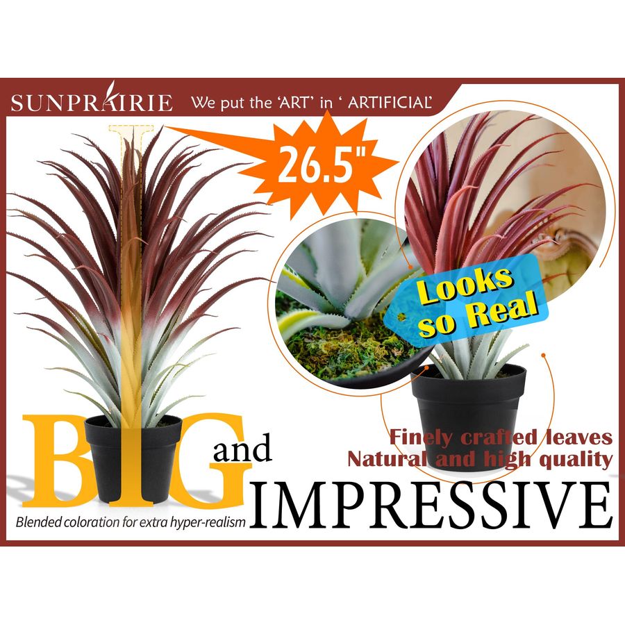 Hyper Realistic Big Red Artifi - Aloe Vera Pot recensione e prezzo