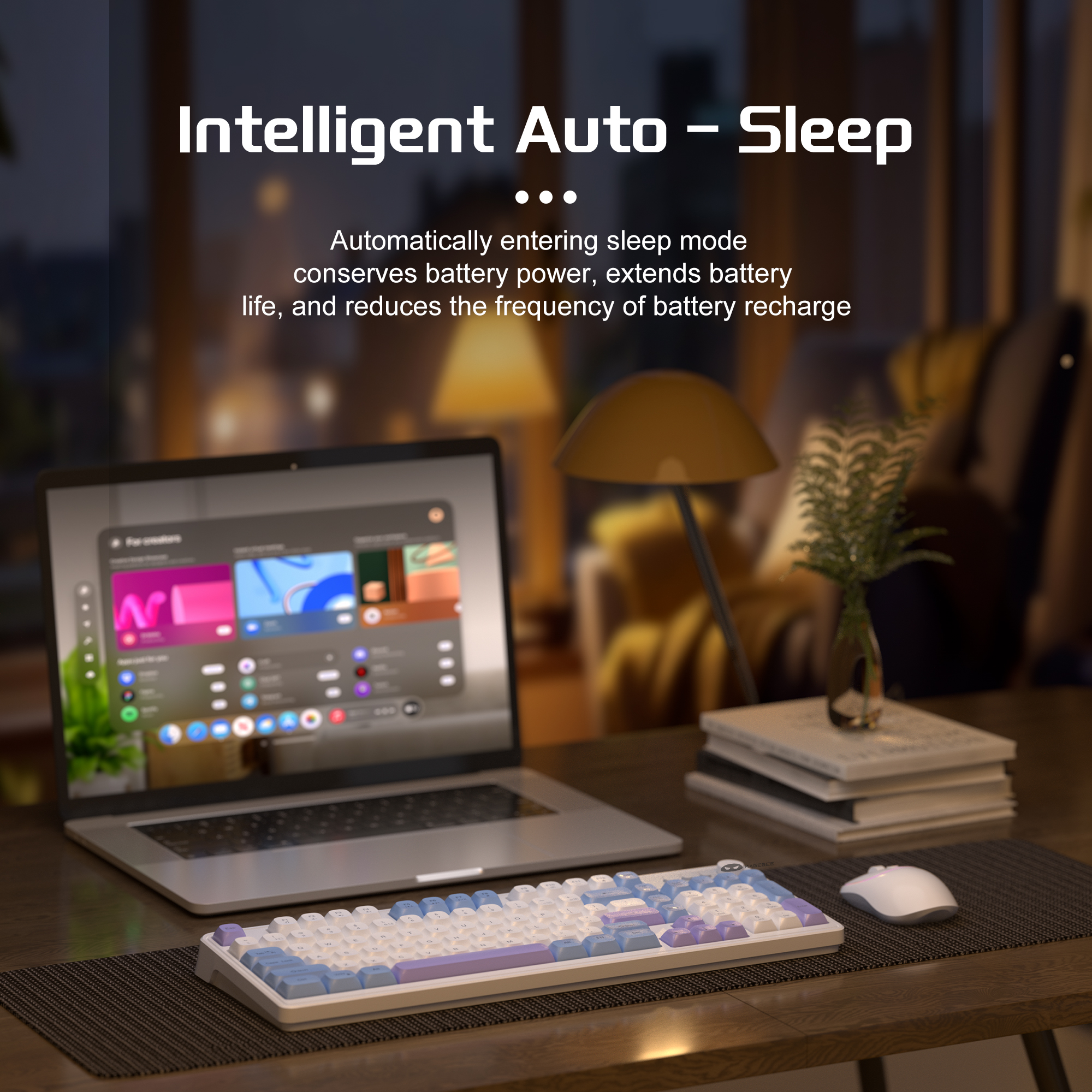 MageGee Wireless Gaming Keyboa - Tradescantia Purple recensione e prezzo