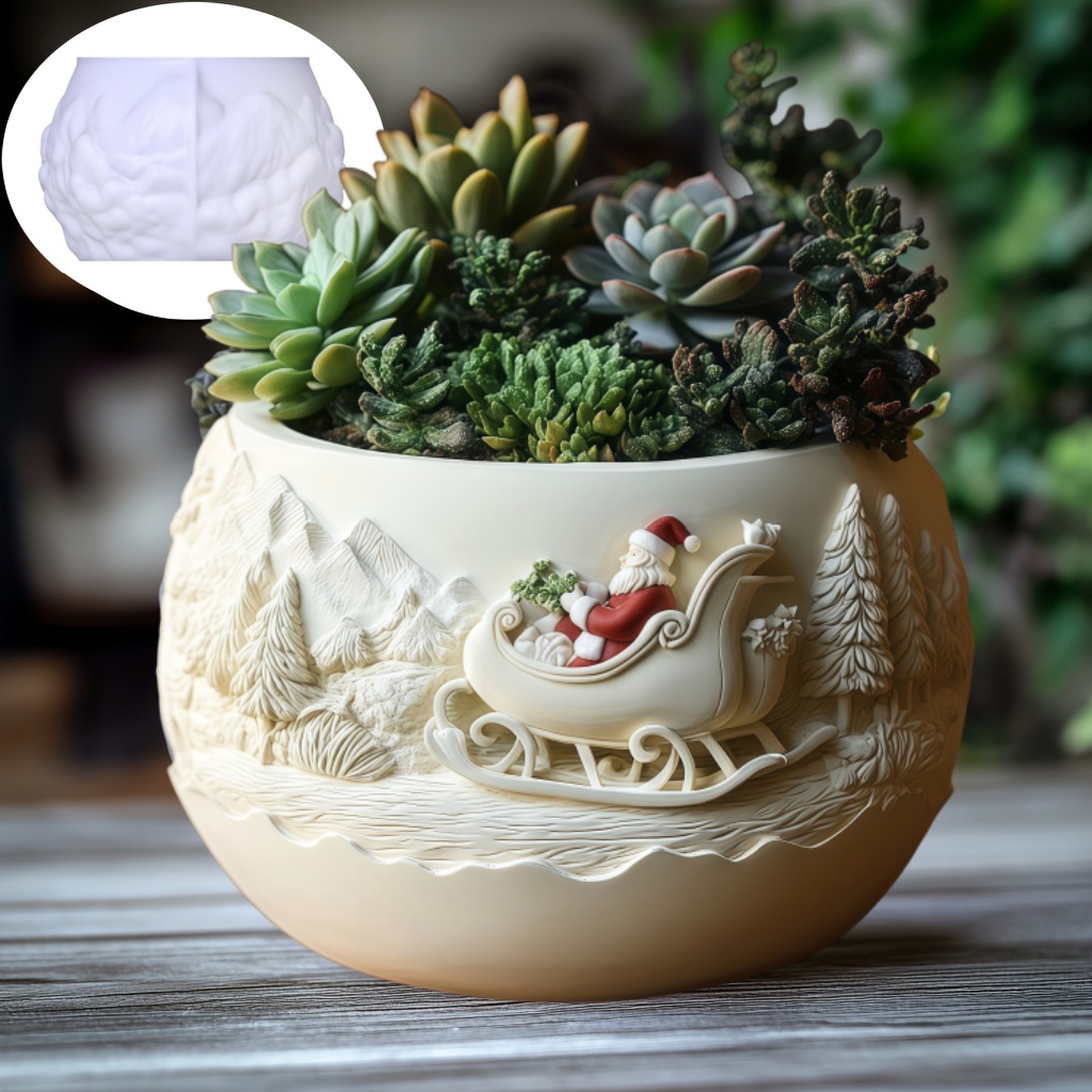 Cedar Sled Santa Claus Relief  - Echeveria Succulent recensione e prezzo