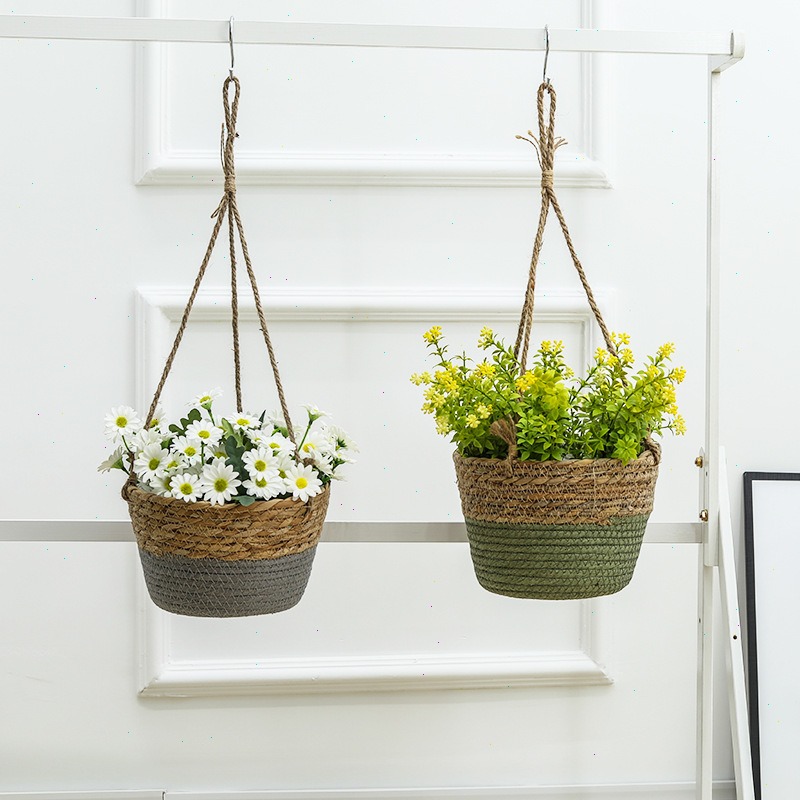 Straw Hanging Basket Flower Po - Spider Plant Hanging recensione e prezzo
