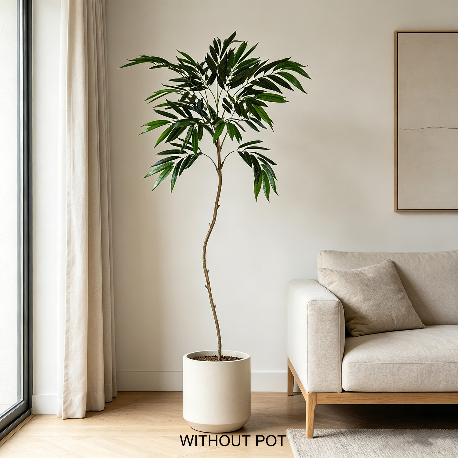 65-210cm/6.9ft Artificial Will - Ficus Lyrata Tree recensione e prezzo